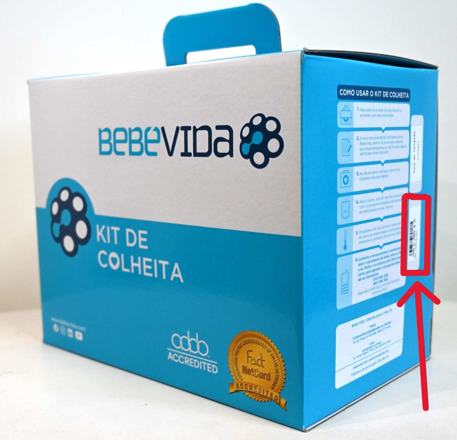 Localização na Caixa