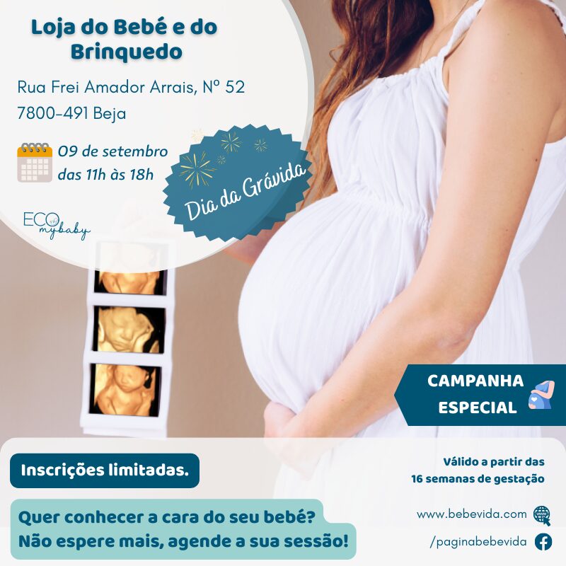 09 de setembro | Beja | evento 4D | ecografias | das 11h às 18h 