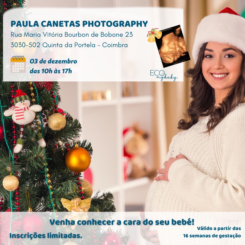 Válido a partir das
16 semanas de gestação
Venha conhecer a cara do seu bebé!
Inscrições limitadas.
03 de dezembro
das 10h às 17h
Rua Maria Vitória Bourbon de Bobone 23
3030-502 Quinta da Portela - CoimbraPaula Canetas Photography