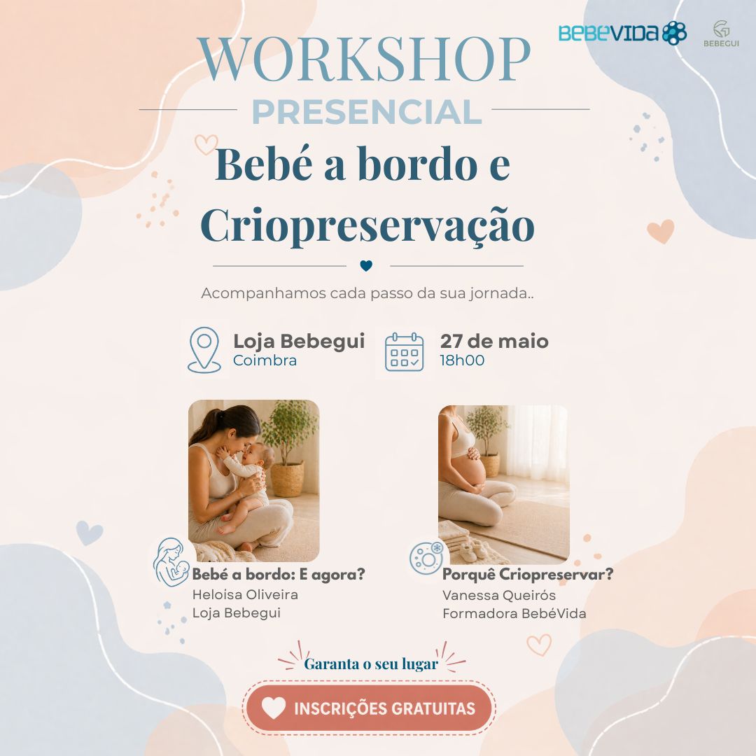 workshop presencial 27 maio Coimbra Loja bebegui