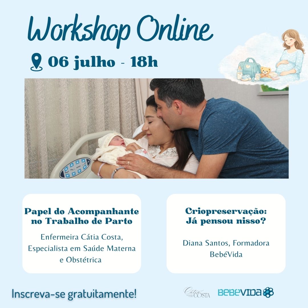 06 julho 18h Workshop Online Papel do Acompanhante no Trabalho de Parto