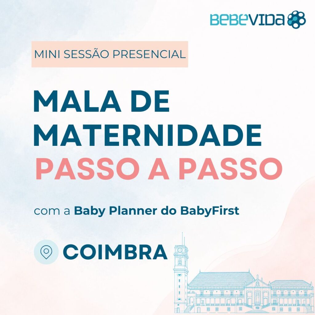 MINI SESSÃO PRESENCIAL Mala de Maternidade passo a passo com a Baby Planner do BabyFirst coimbra