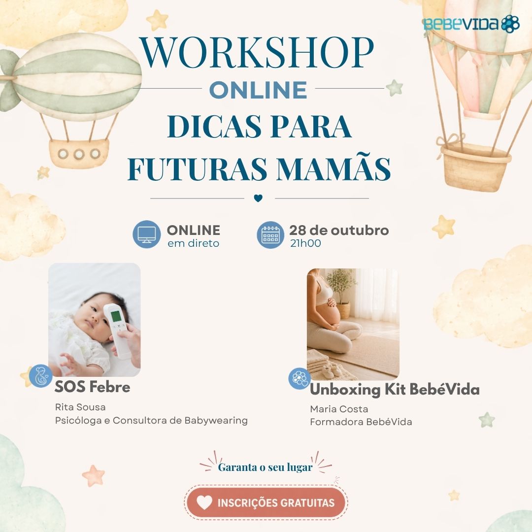 Workshop Online Dicas Práticas Para Futuras Mamãs 28 outubro 21h00